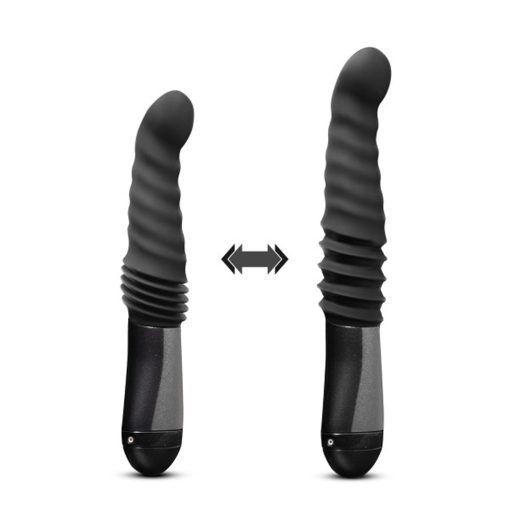 Temptasia Lazarus Rechargeable 10 In. Silicone Thrusting Dildo Black - Image 7