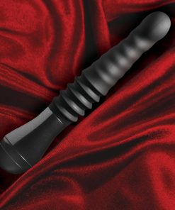 Temptasia Lazarus Rechargeable 10 In. Silicone Thrusting Dildo Black