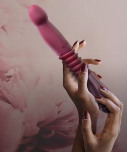 Temptasia Trixie Rechargeable 10 In. Silicone Thrusting Dildo Wine