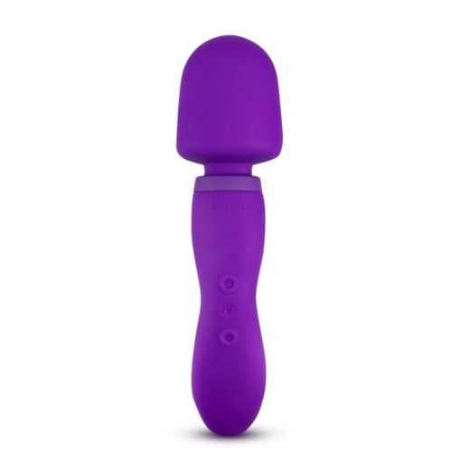 Wellness Dual Sense Rechargeable Silicone Dual Ended G-Spot & Wand Vibrator Purple - Image 2