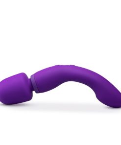 Wellness Dual Sense Rechargeable Silicone Dual Ended G-Spot & Wand Vibrator Purple