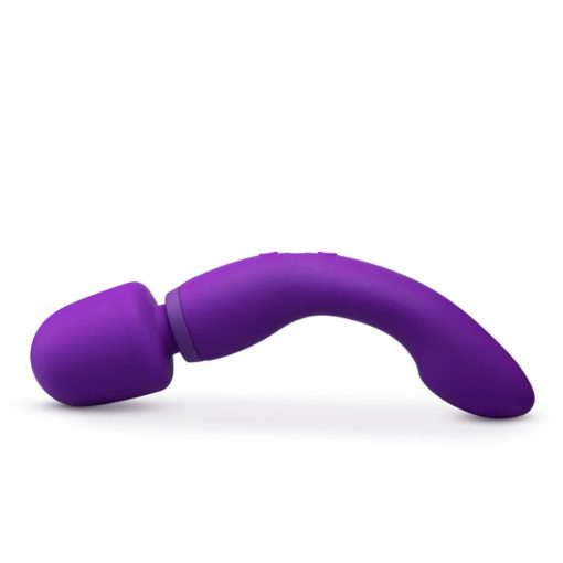 Wellness Dual Sense Rechargeable Silicone Dual Ended G-Spot & Wand Vibrator Purple - Image 4
