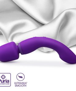 Wellness Dual Sense Rechargeable Silicone Dual Ended G-Spot & Wand Vibrator Purple