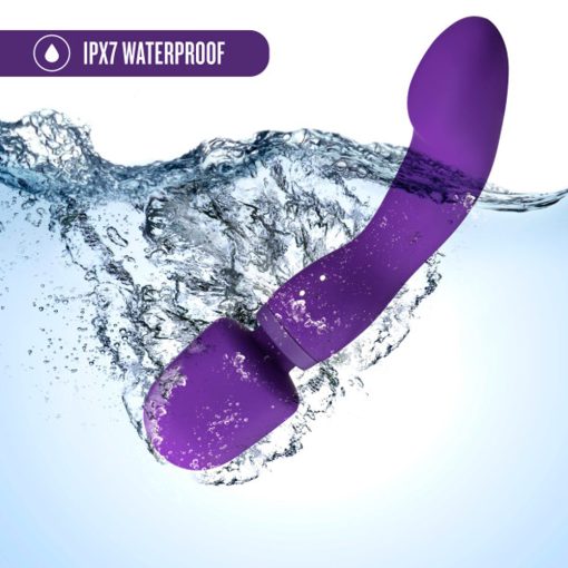 Wellness Dual Sense Rechargeable Silicone Dual Ended G-Spot & Wand Vibrator Purple - Image 12