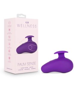 Wellness Palm Sense Rechargeable Silicone Vibrator Purple