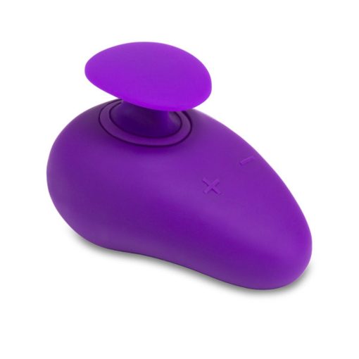 Wellness Palm Sense Rechargeable Silicone Vibrator Purple - Image 2