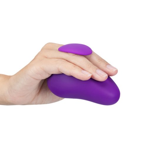 Wellness Palm Sense Rechargeable Silicone Vibrator Purple - Image 4