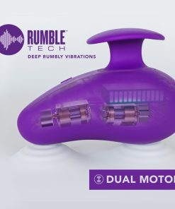 Wellness Palm Sense Rechargeable Silicone Vibrator Purple