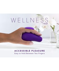 Wellness Palm Sense Rechargeable Silicone Vibrator Purple