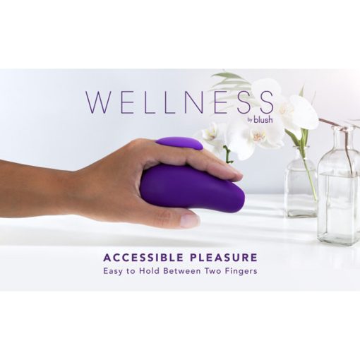 Wellness Palm Sense Rechargeable Silicone Vibrator Purple - Image 7