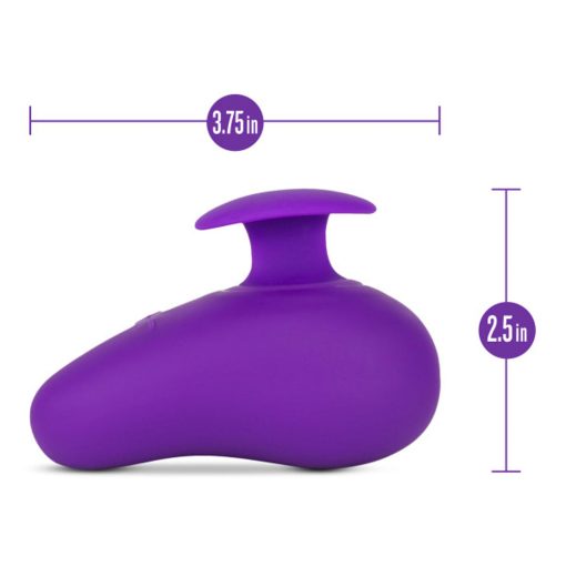 Wellness Palm Sense Rechargeable Silicone Vibrator Purple - Image 8