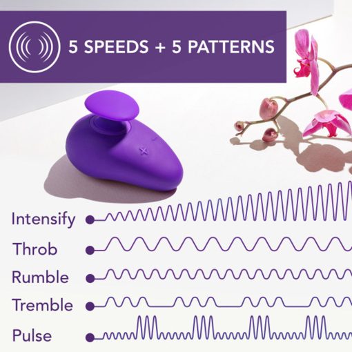 Wellness Palm Sense Rechargeable Silicone Vibrator Purple - Image 10