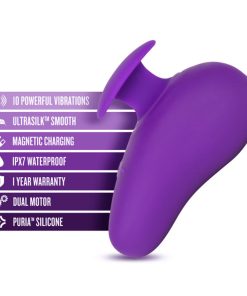 Wellness Palm Sense Rechargeable Silicone Vibrator Purple