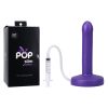 Tantus Pop Slim Squrting Dildo Indiglow