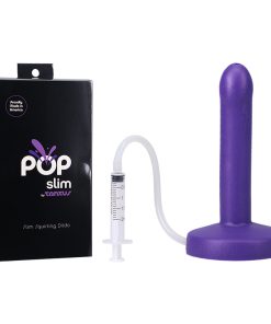 Tantus Pop Slim Squrting Dildo Indiglow