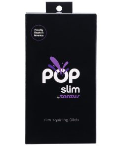 Tantus Pop Slim Squrting Dildo Indiglow