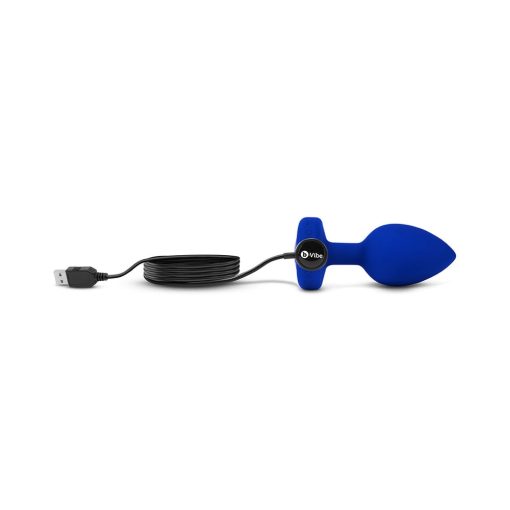 B-Vibe Vibrating Jewel Rechargeable Remote-Controlled Anal Plug With Gem Base Blue Sapphire L/Xl - Image 5