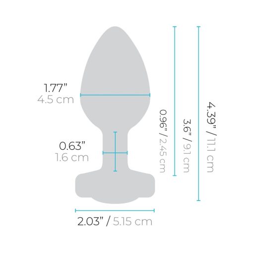 B-Vibe Vibrating Jewel Rechargeable Remote-Controlled Anal Plug With Gem Base Blue Sapphire L/Xl - Image 7