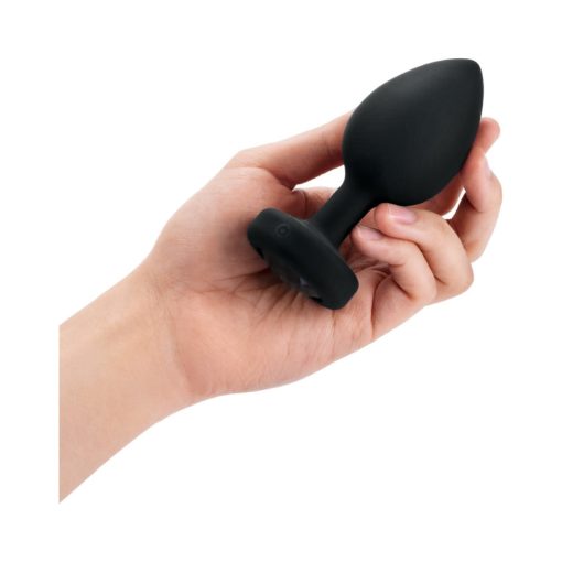 B-Vibe Vibrating Jewel Rechargeable Remote-Controlled Anal Plug With Gem Base Black Diamond Xxl - Image 5