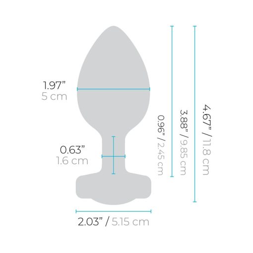 B-Vibe Vibrating Jewel Rechargeable Remote-Controlled Anal Plug With Gem Base Black Diamond Xxl - Image 7