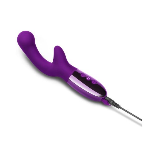 Le Wand Xo Rechargeable Double-Motor Wave Silicone Dual Stimulation Vibrator Dark Cherry - Image 4