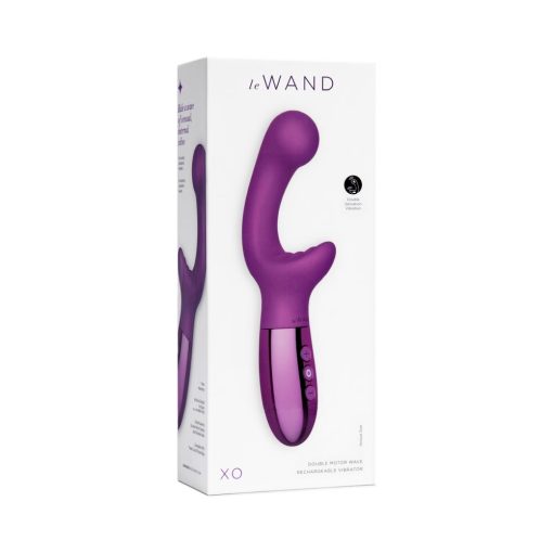 Le Wand Xo Rechargeable Double-Motor Wave Silicone Dual Stimulation Vibrator Dark Cherry - Image 5