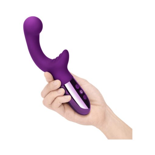 Le Wand Xo Rechargeable Double-Motor Wave Silicone Dual Stimulation Vibrator Dark Cherry - Image 6