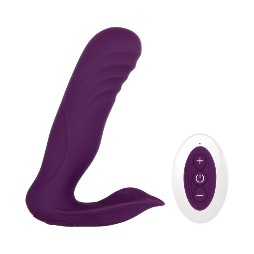 Gender X Velvet Hammer Rechargeable Remote-Controlled Thumping Thrusting Dual Stimulator Purple - Image 2