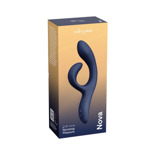 We-Vibe Nova 2 Rechargeable Flexible Silicone Rabbit Vibrator Midnight Blue - Image 2