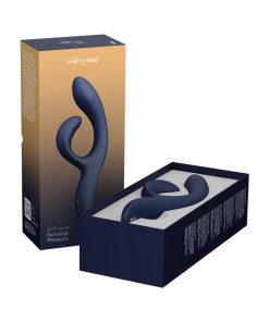 We-Vibe Nova 2 Rechargeable Flexible Silicone Rabbit Vibrator Midnight Blue