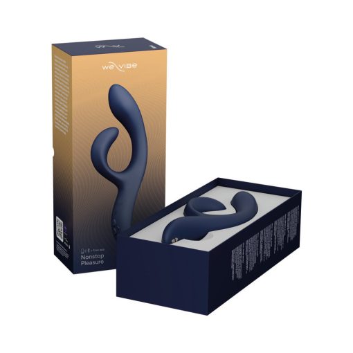 We-Vibe Nova 2 Rechargeable Flexible Silicone Rabbit Vibrator Midnight Blue - Image 3