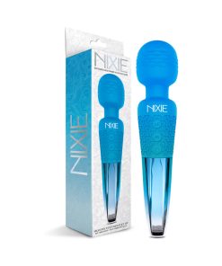 Nixie Rechargeable Wand Massager Blue Ombre Metallic