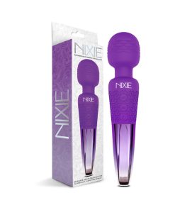 Nixie Rechargeable Wand Massager Purple Ombre Metallic