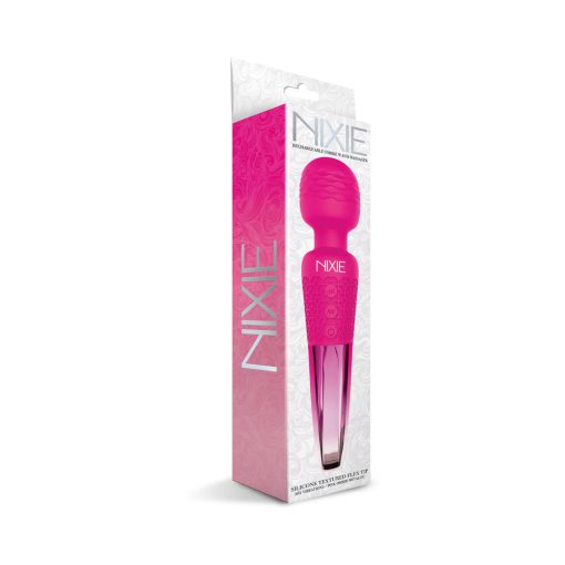 Nixie Rechargeable Wand Massager Pink Ombre Metallic - Image 2