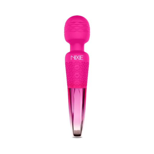 Nixie Rechargeable Wand Massager Pink Ombre Metallic - Image 3