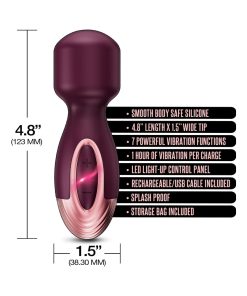 Zola Rechargeable Silicone Mini Wand