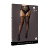 Le Desir High-Waist Garter Belt Stockings Black Queen Size