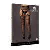 Le Desir Garter Belt Stockings With Lace Top Black Queen Size