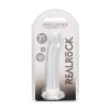 Realrock Crystal Clear Non-Realistic 7 In. Dildo With Suction Cup Clear
