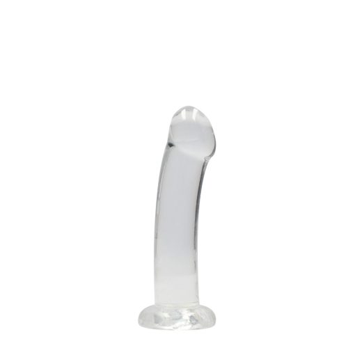 Realrock Crystal Clear Non-Realistic 7 In. Dildo With Suction Cup Clear - Image 2
