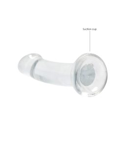Realrock Crystal Clear Non-Realistic 7 In. Dildo With Suction Cup Clear