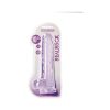 Realrock Crystal Clear Realistic 10 In. Dildo With Balls And Suction Cup Purple