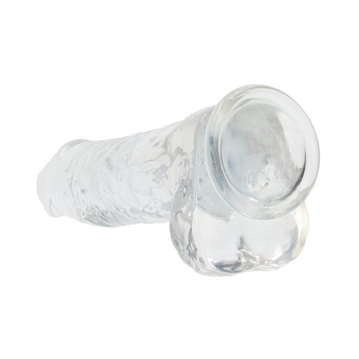 Realrock Crystal Clear Realistic 10 In. Dildo With Balls And Suction Cup Clear - Image 6