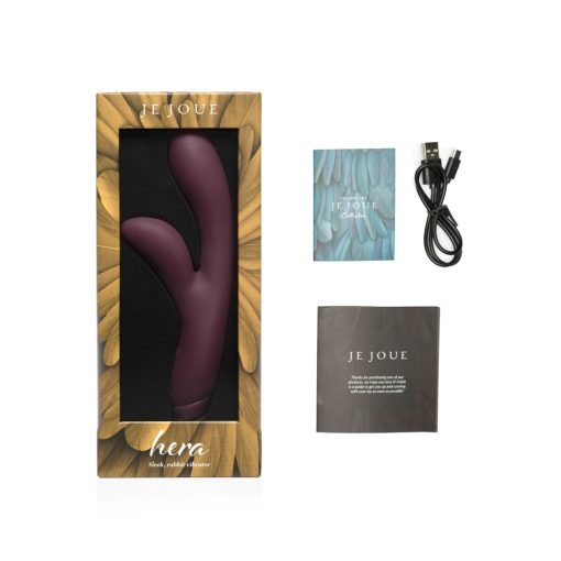 Je Joue Hera Rechargeable Silicone Rabbit Vibrator Purple - Image 6