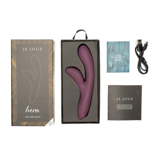 Je Joue Hera Rechargeable Silicone Rabbit Vibrator Purple - Image 7