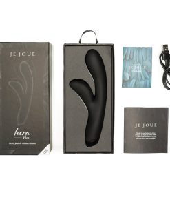 Je Joue Hera Flex Rechargeable Flexible Silicone Rabbit Vibrator Black