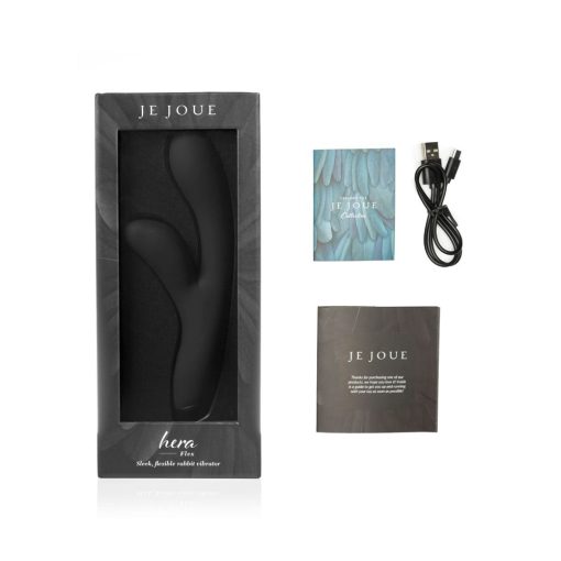 Je Joue Hera Flex Rechargeable Flexible Silicone Rabbit Vibrator Black - Image 6