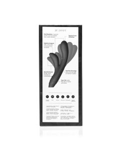 Je Joue Hera Flex Rechargeable Flexible Silicone Rabbit Vibrator Black