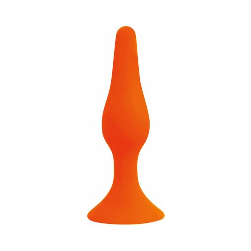 Curve Toys Rooster Alpha Advanced Silicone Anal Plug With Suction Cup Orange - Image 2