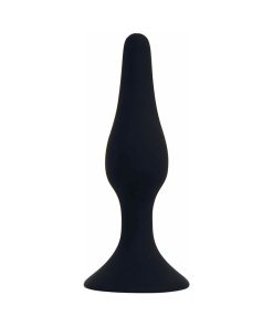 Curve Toys Rooster Alpha Silicone Anal Plug With Suction Cup Black